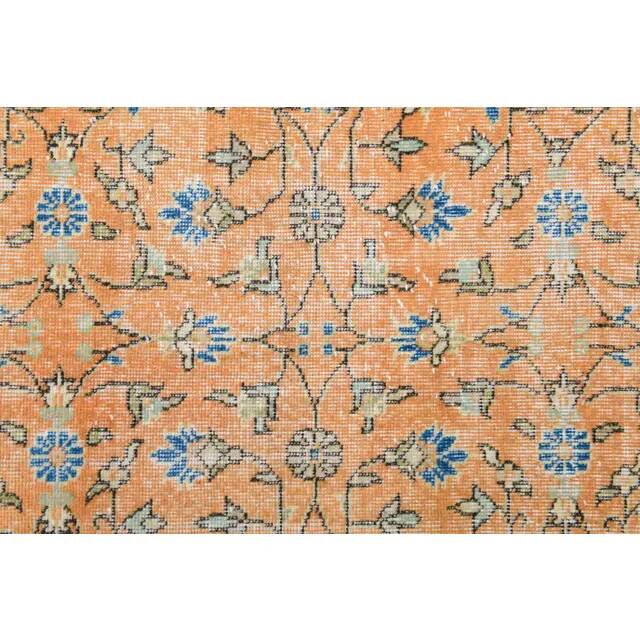 Vintage Turkish Oushak Handmade Wool Rug 111x195