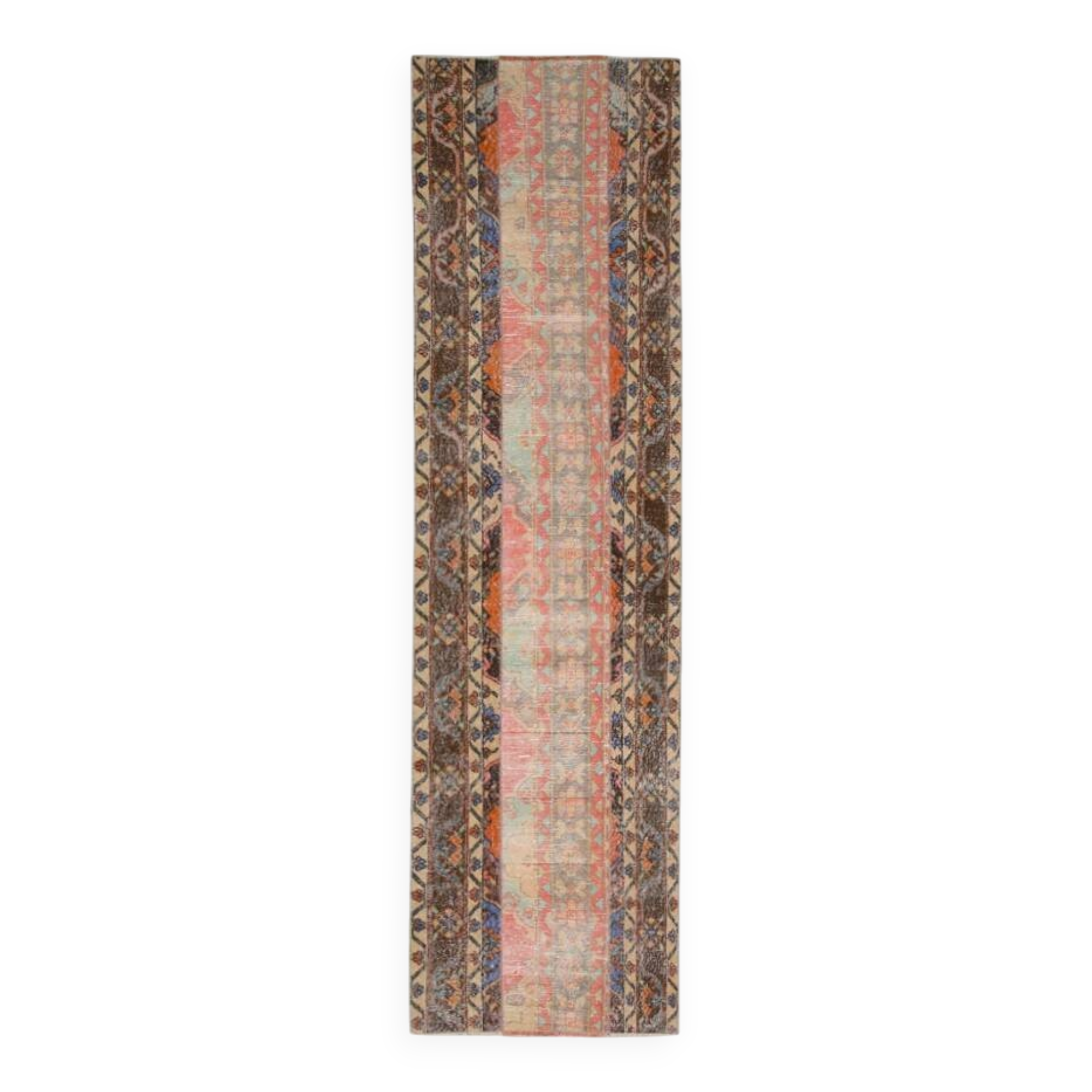 3x10 Multicolor Vintage Runner Rug