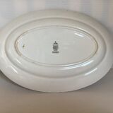 Plat ovale faïence luneville modèle Daniel