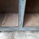 Patinated industrial wardrobe