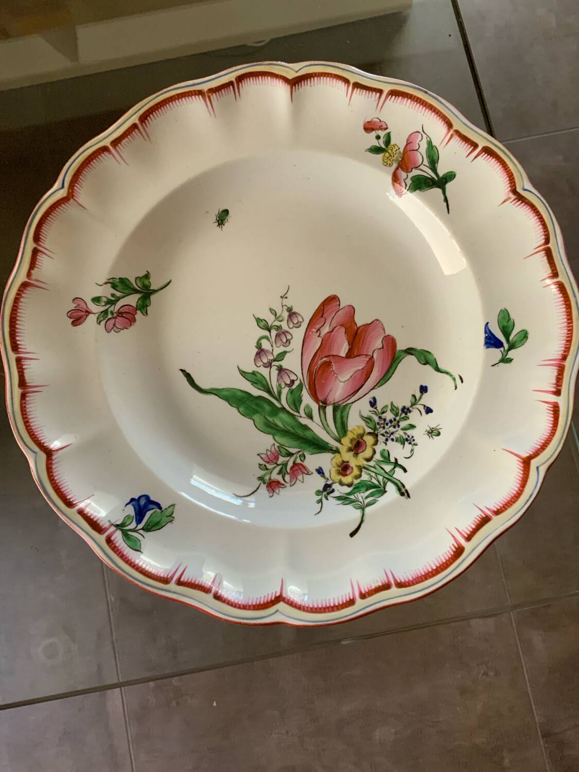 Lunéville porcelain plate