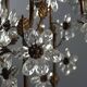 Antique golden metal chandelier, Italy, 20th century