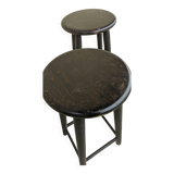 Solid wood stool