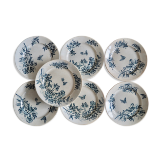 Lot de 7 assiettes Badonviller