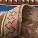 Pink Blue Persian Doormat Accent Rug, 56x97Cm