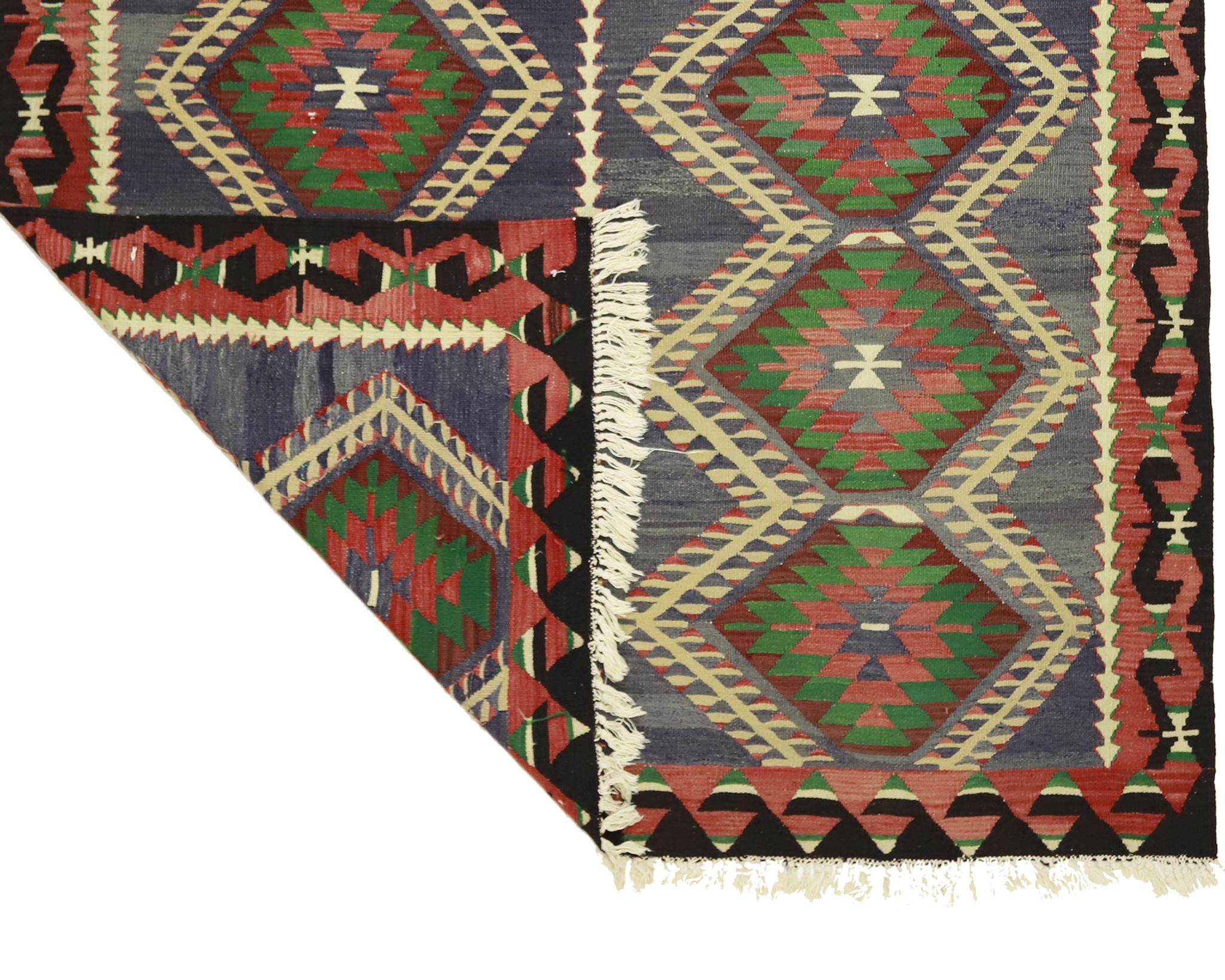 Anatolian handmade kilim rug 212 cm x 173 cm