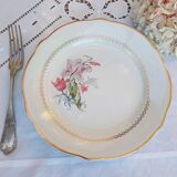 Old flat plates mismatched in earthenware