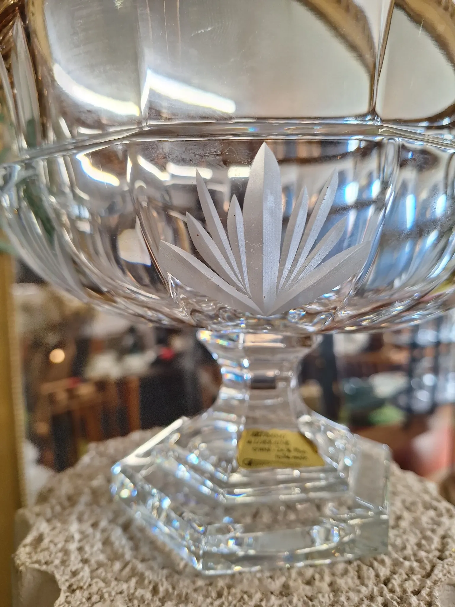 Coupe-Centre de table en cristal