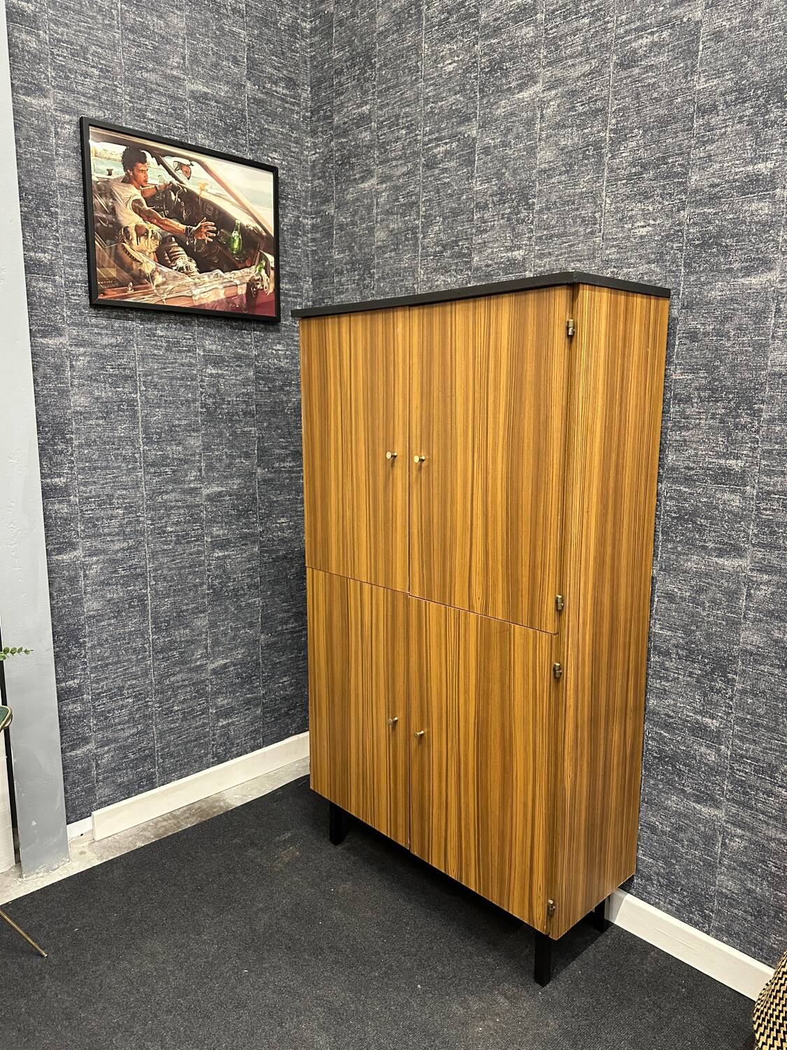 Vintage shoe cabinet