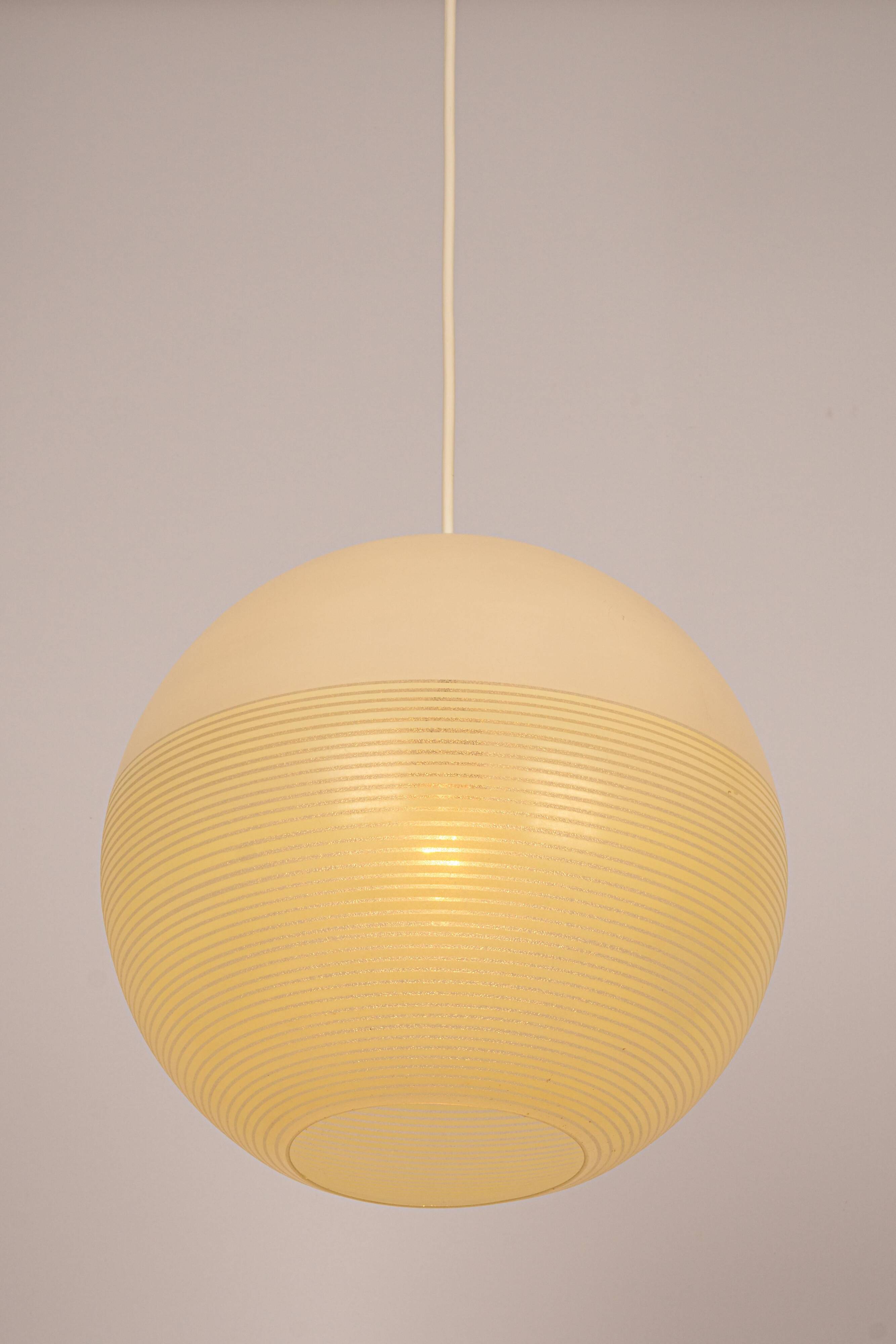 Suspended glass ball lantern by Doria, Germany, 1960s.