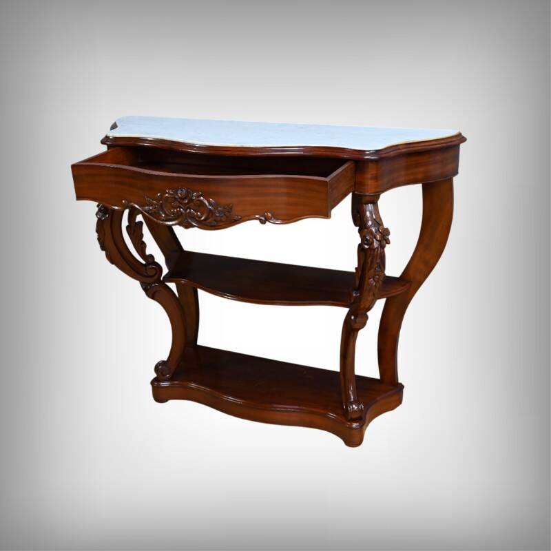 Mahogany Console, Napoleon III Period – Part 2 of the 19th Century
