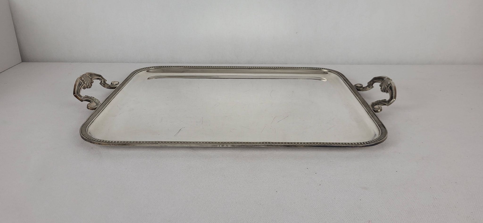 Silver-plated tray Louis XV - Georges Delahaye
