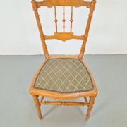 Vintage Chiavari Spool Chair, Italy, 1950s