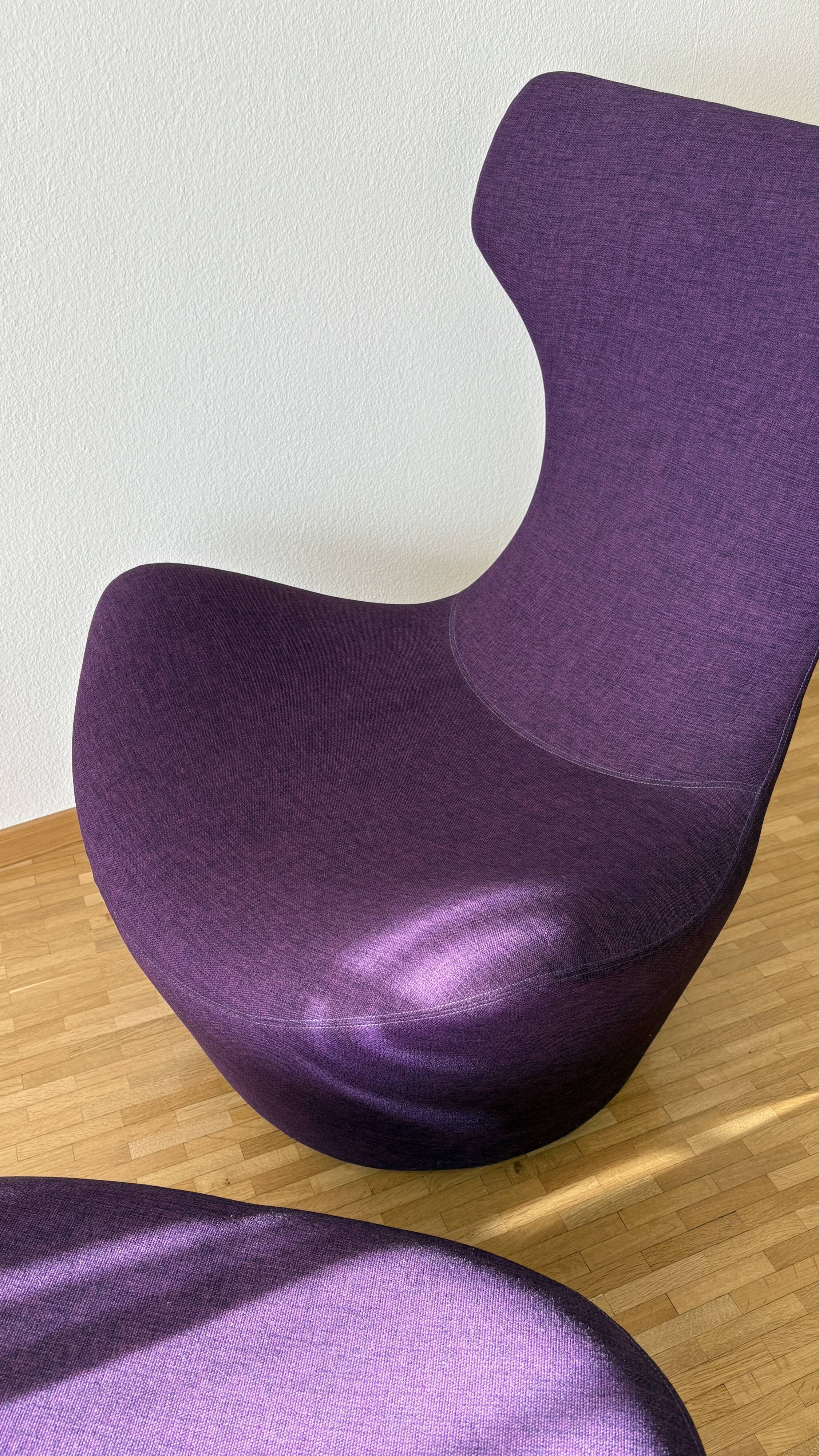 Fauteuil Grande Papilio et pouf B&B Italia