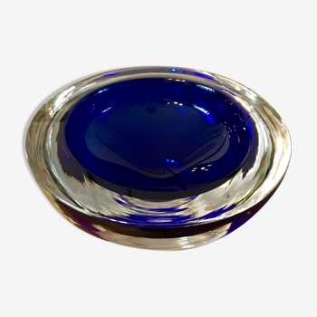 Signed and dated Murano glass ashtray
