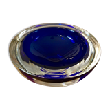 Signed and dated Murano glass ashtray