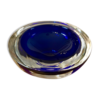 Signed and dated Murano glass ashtray