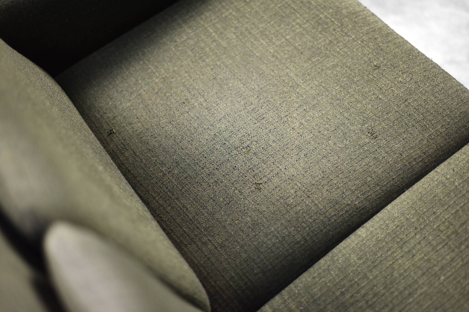 Vintage Danish Mid-Century Modern Green 3-Seater Sofa by Folke Ohlsson