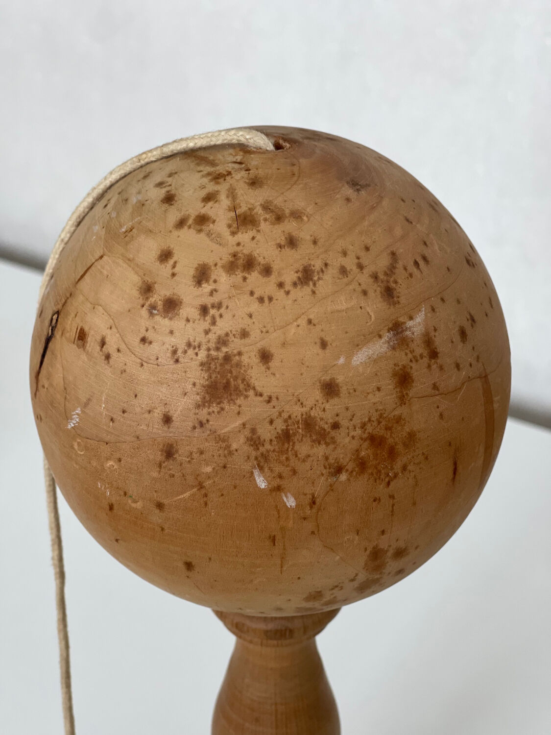 Old wooden bilboquet