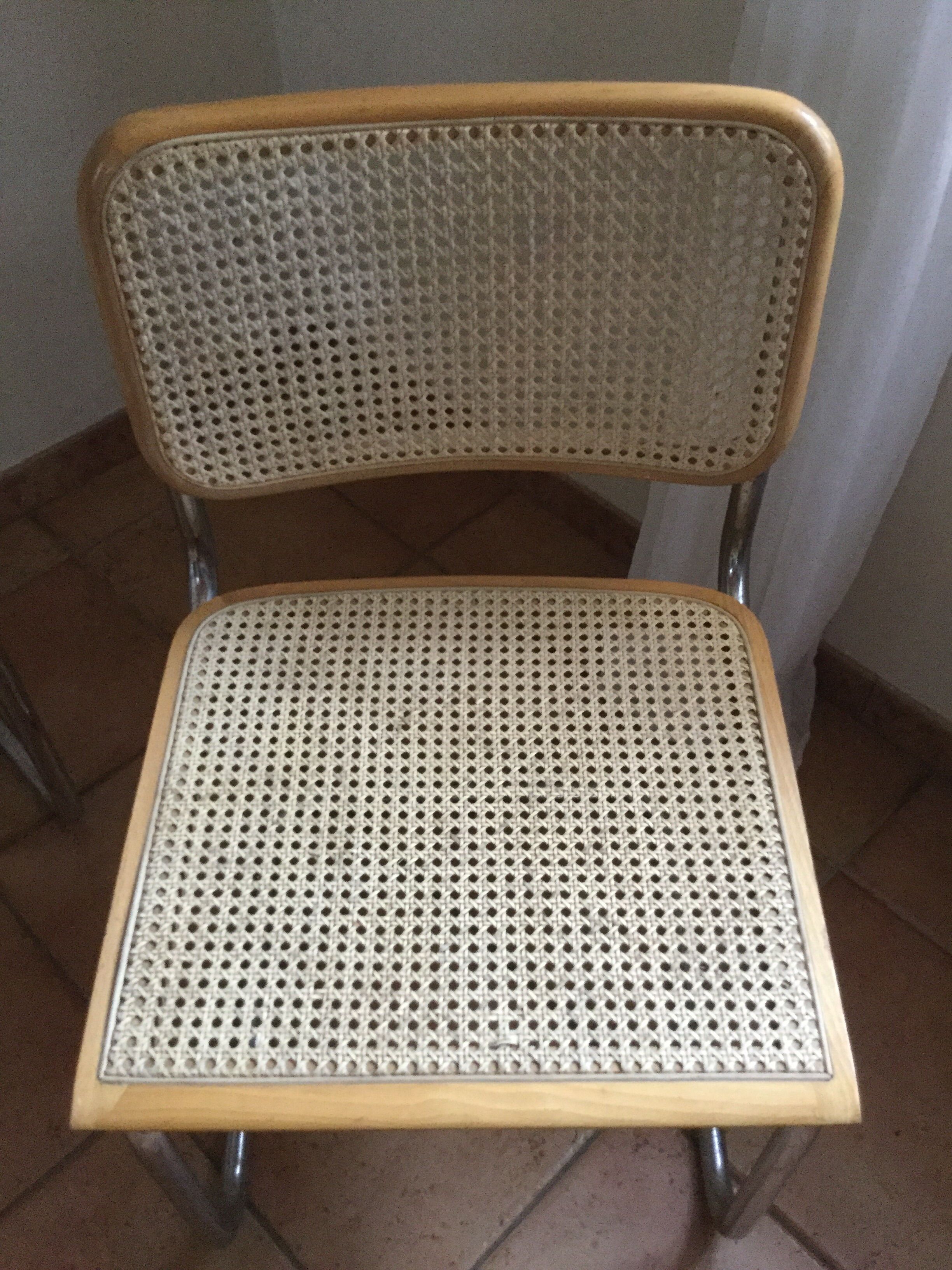 Set of four B32 chairs by Marcel Breuer