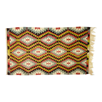 Anatolian handmade kilim rug 300 cm x 180 cm