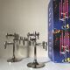Paire de bougeoirs Nagel BFM de Ceasar Stoffi & Fritz design années 70