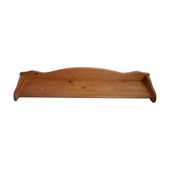 Solid wood wall shelf