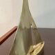 Vintage brass sailboat paperweight