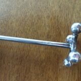 Set of twelve silver metal knife holders signed SFAM