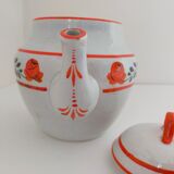 Théière en faïence ancienne de Lunéville K&G oriental