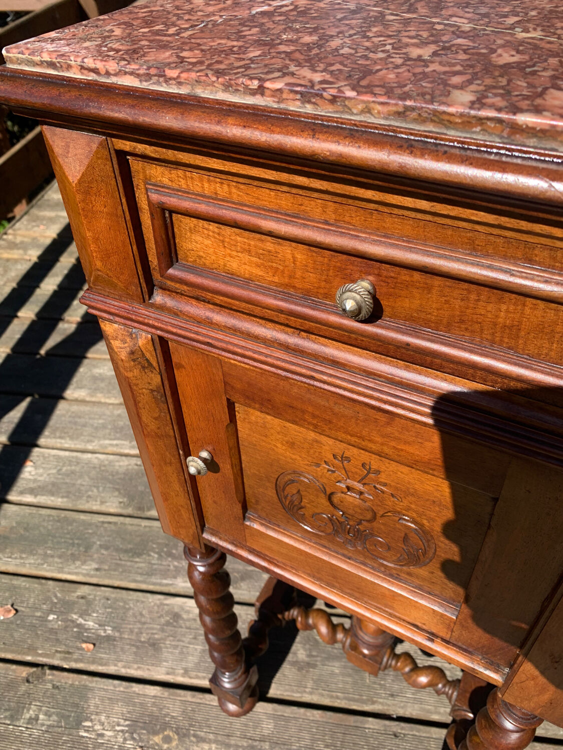 Henri II night table, late 19th century