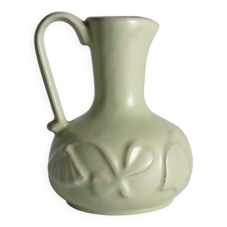Celadon Green Relief Vase by Anna-Lisa Thomson, Upsala Ekeby, 1940s