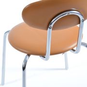 Midcentury Chair By Kovona In Leatherette And Chrome, 1970s