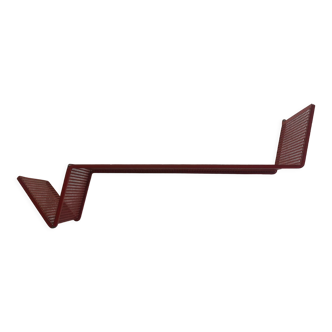 Lacquered metal shelf
