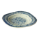 Plat en faience modele ondule de delft blauw hollande