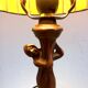 Lampe Tiffany pied en bronze femme