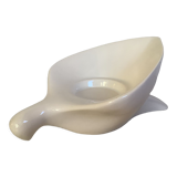 White bird dove candle holder