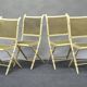 Lot of 4 folding chairs