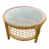 Rattan coffee table