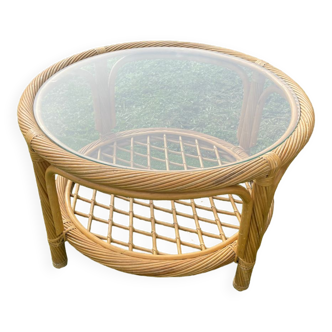 Rattan coffee table