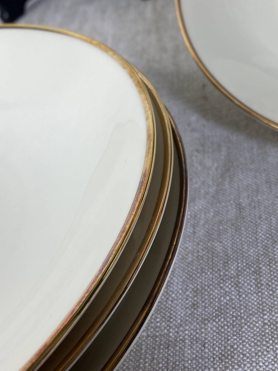 Six Bavaria porcelain soup plates