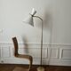 Adjustable Diabolo floor lamp in brass - 1950s