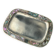 Abalone shell & alpaca tray, Mexico, circa 1970s