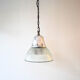 Suspension in ridged glass and support in polished cast aluminum