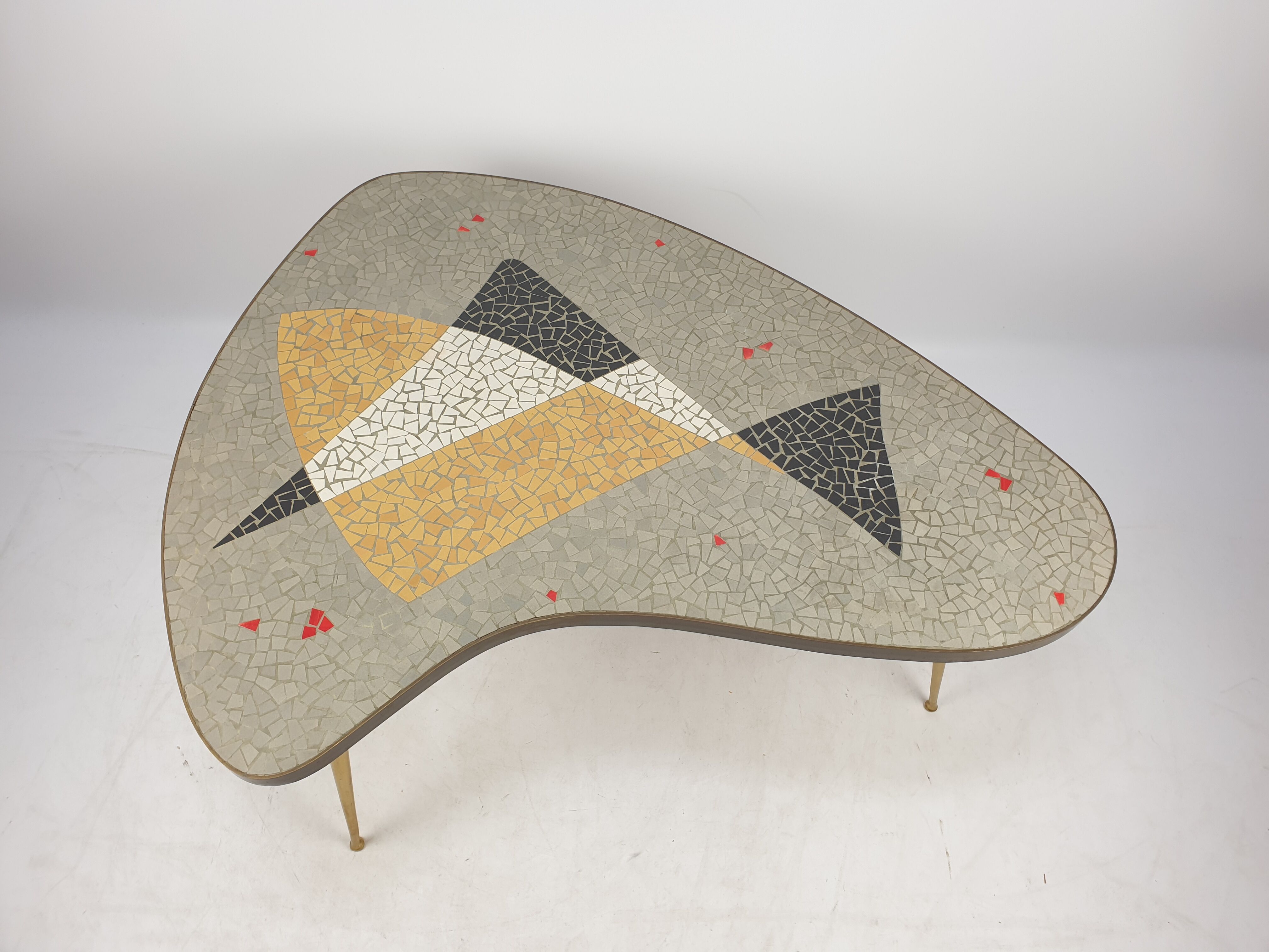 Mosaic coffee table by Berthold Müller, 1950s