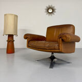 Vintage DE SEDE DS-31 brown leather armchair from the 1970s