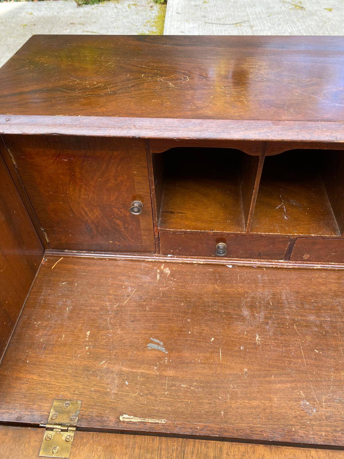 Secrétaire Chippendale en bois du XIXème