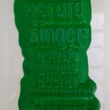 Affiche thermoformée de couleur verte Gérard Singer