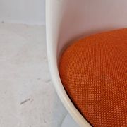 Knoll Marble Dining Table With 5 Chairs by Eero Saarinen, 1960s