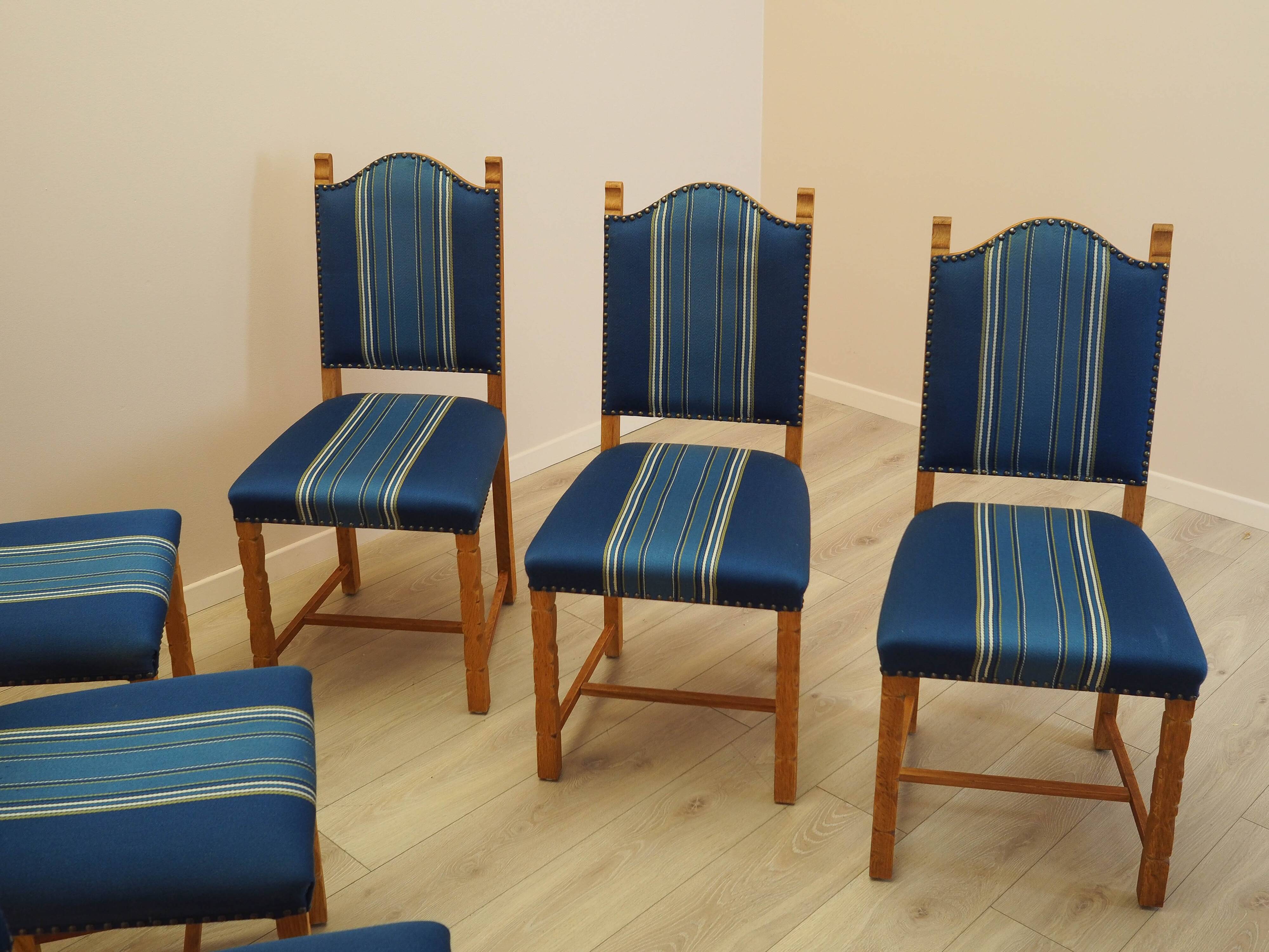 Set of six oak chairs, Danish design, 1960s, designer: Henning Kjærnulf